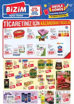 26 Ağustos 2026 tarihinden itibaren geçerli olan Bizim Toptan kataloğu önizlemesi