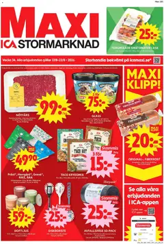 ICA Maxi erbjudanden - Förhandsvisning av reklamblad från butik ICA Maxi aktuell från 17/08/2026
