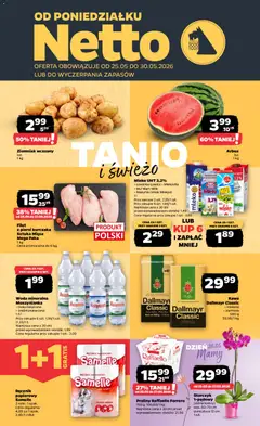 Pogląd oferty "Netto gazetka od poniedziałku spożywcza" - ważna od 25.05.2026