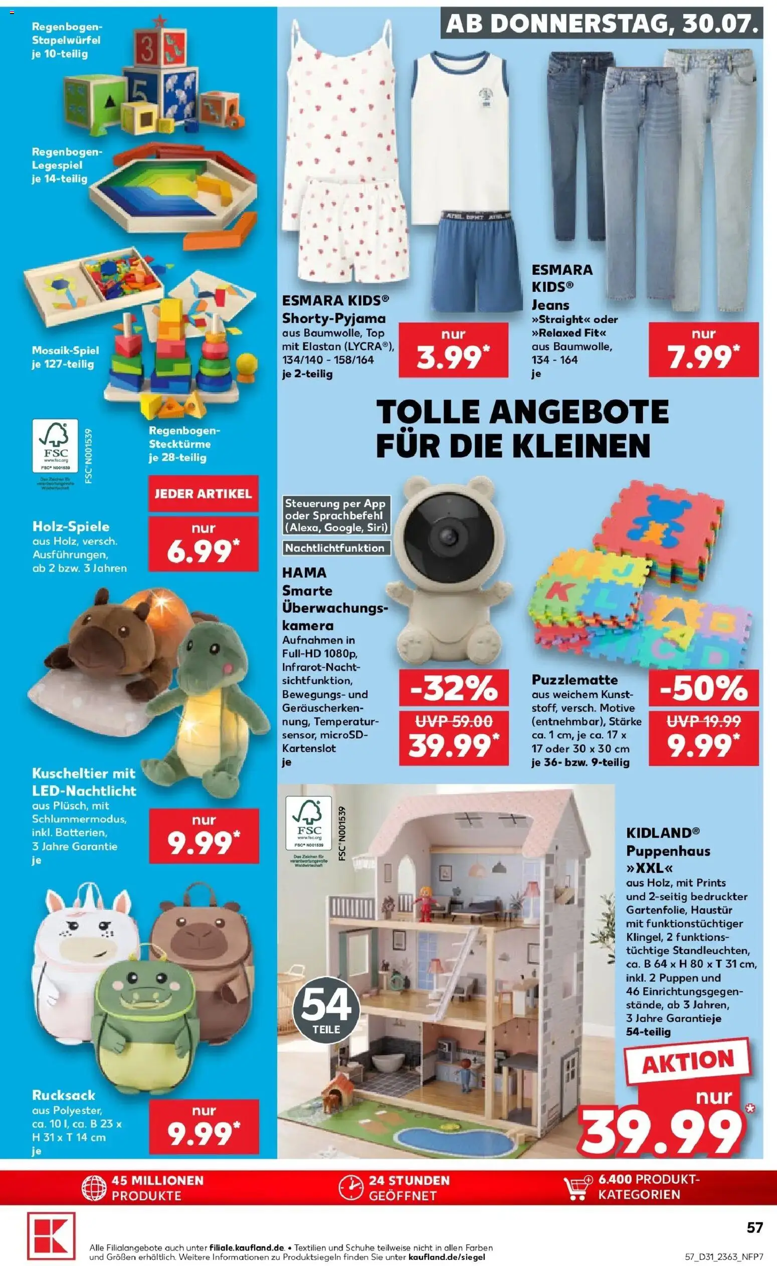 Kaufland Prospekt Weiden In Der Oberpfalz – gültig ab 30.07.2026 | Seite: 55 | Produkte: Kamera, Top, Rucksack, Jeans