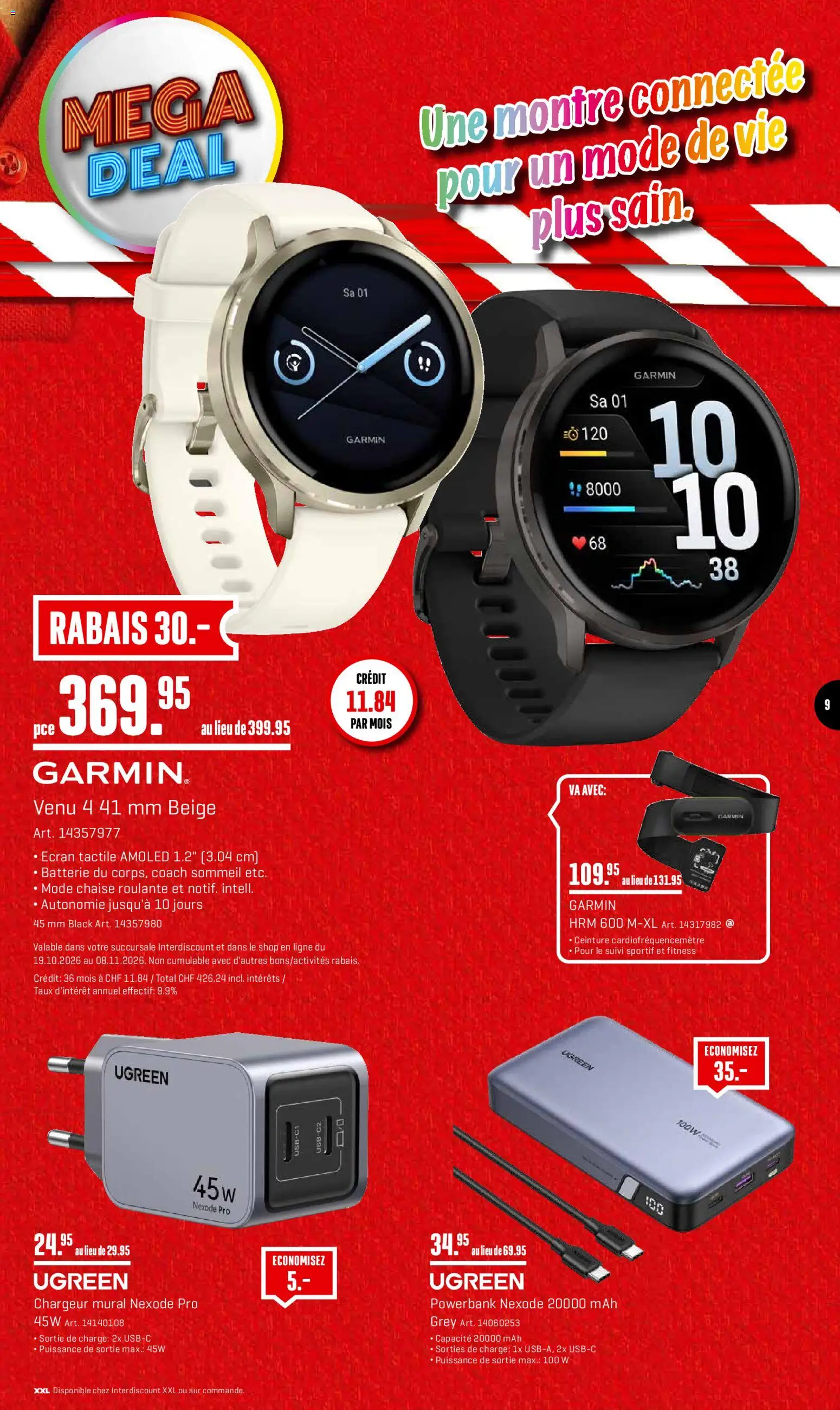 Interdiscount aktionen FR – gültig ab 19.10.2026 | Seite: 9 | Produkte: Batterie, Powerbank