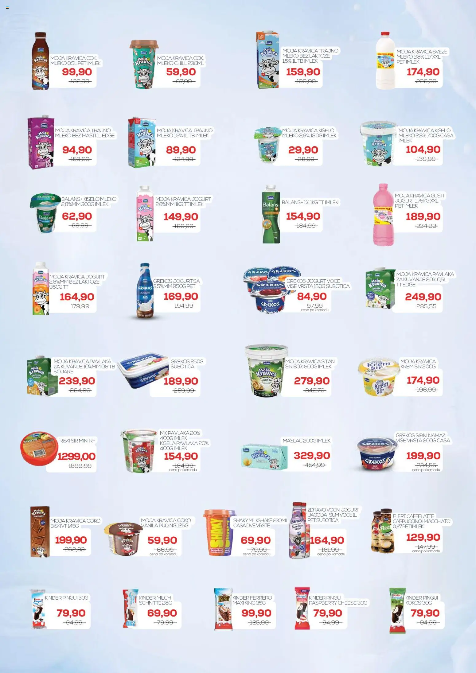Medius katalog - važi od 25.08.2026 | Strana: 4 | Proizvode: Kisela pavlaka, Puding, Krem sir, Jogurt