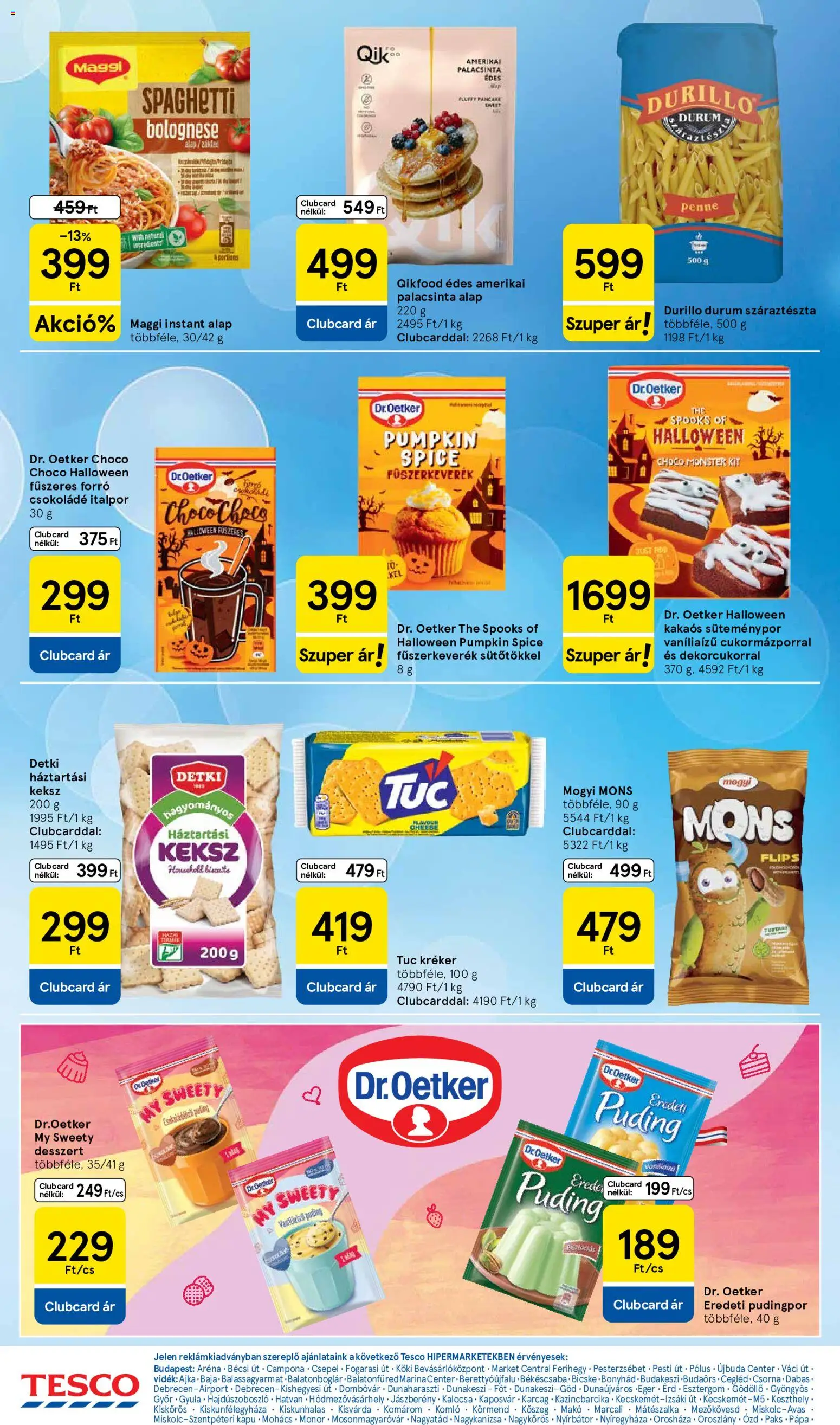 Tesco akciós ujság - amely érvényes a következő dátumtól: 2026.10.01. | Oldal: 20 | Termékek: Egér, Fűszerkeverék, Kréker, Csokoládé