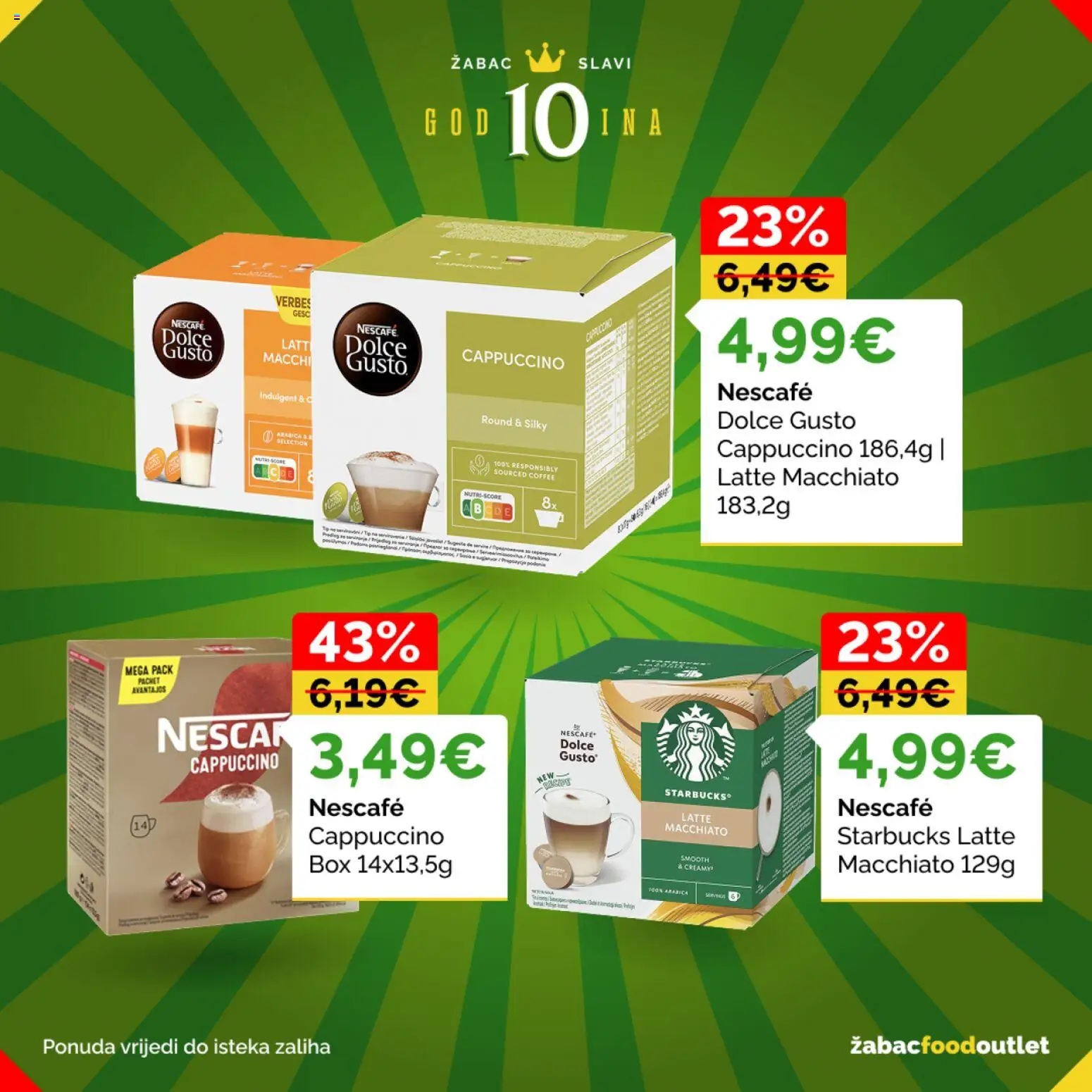 Žabac katalog | vrijedi od 26.06.2026 | Stranica: 38 | Proizvodi: Dolce Gusto, Nescafe, Cappuccino