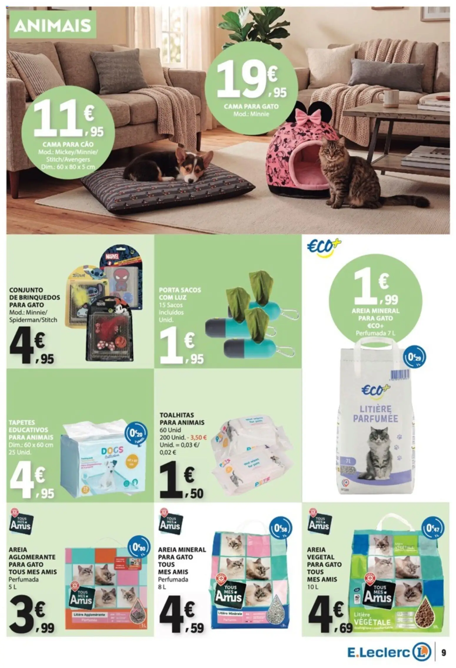 E.Leclerc folheto Não Alimentar │ válido de 22/10/2026 | Página: 9 | Produtos: Porta, Areia, Cama, Brinquedos