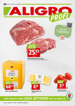 Aligro aktionen Chavannes, Matran, Genf, Sitten ab 08.06.2026 gültig