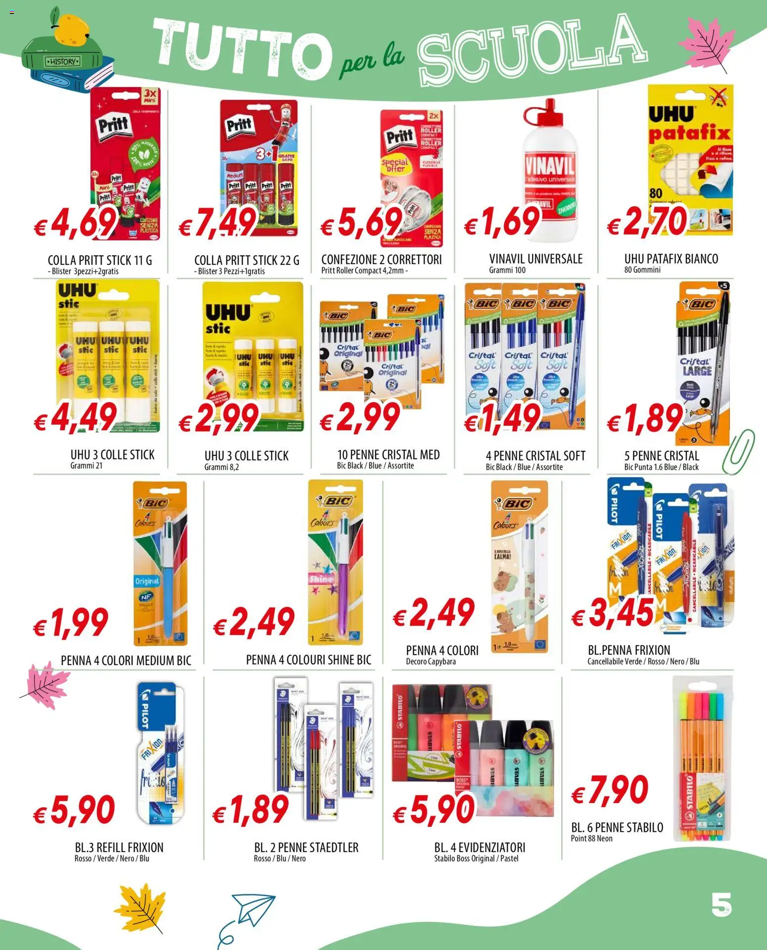 Volantino Galassia del 17/08/2026 | Pagina: 5 | Prodotti: Colla, Penne