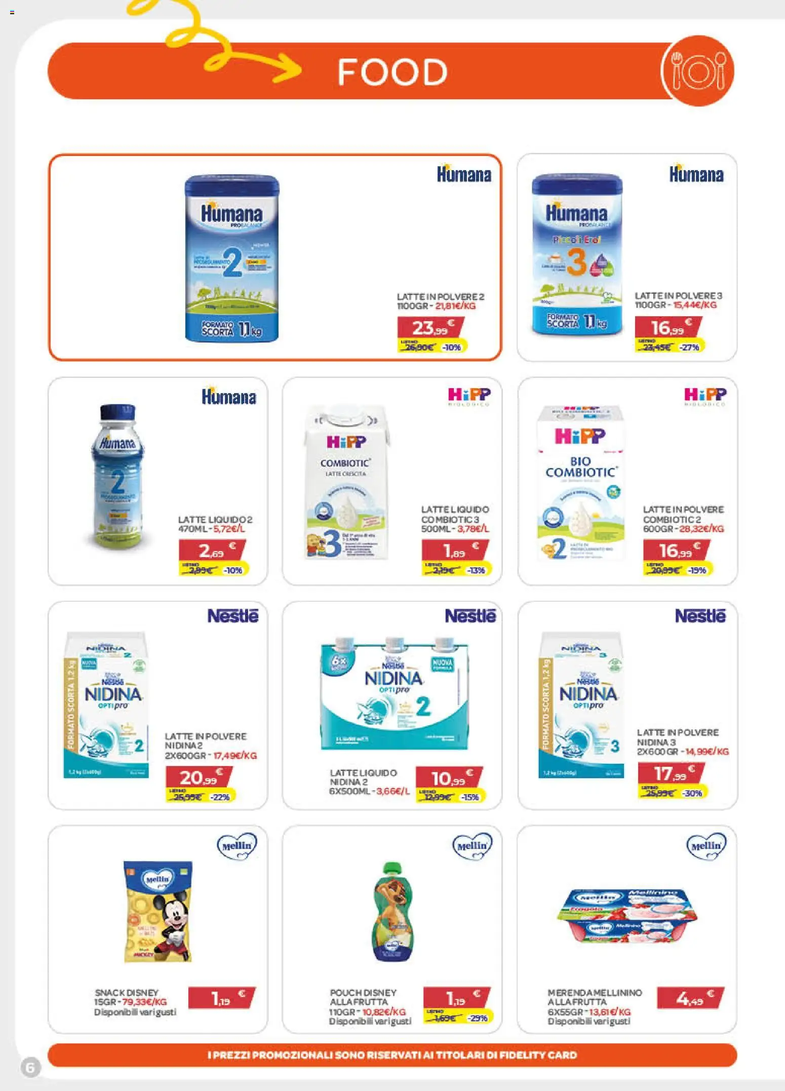 Volantino Bimbo store del 12/10/2026 | Pagina: 6 | Prodotti: Latte in polvere, Latte