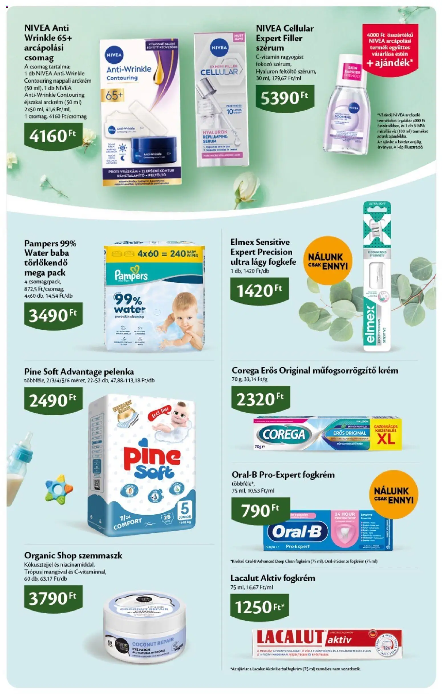 Ecofamily akciós ujság - amely érvényes a következő dátumtól: 2026.09.17. | Oldal: 5 | Termékek: Nivea, Arckrém, Pelenka, Fogkefe