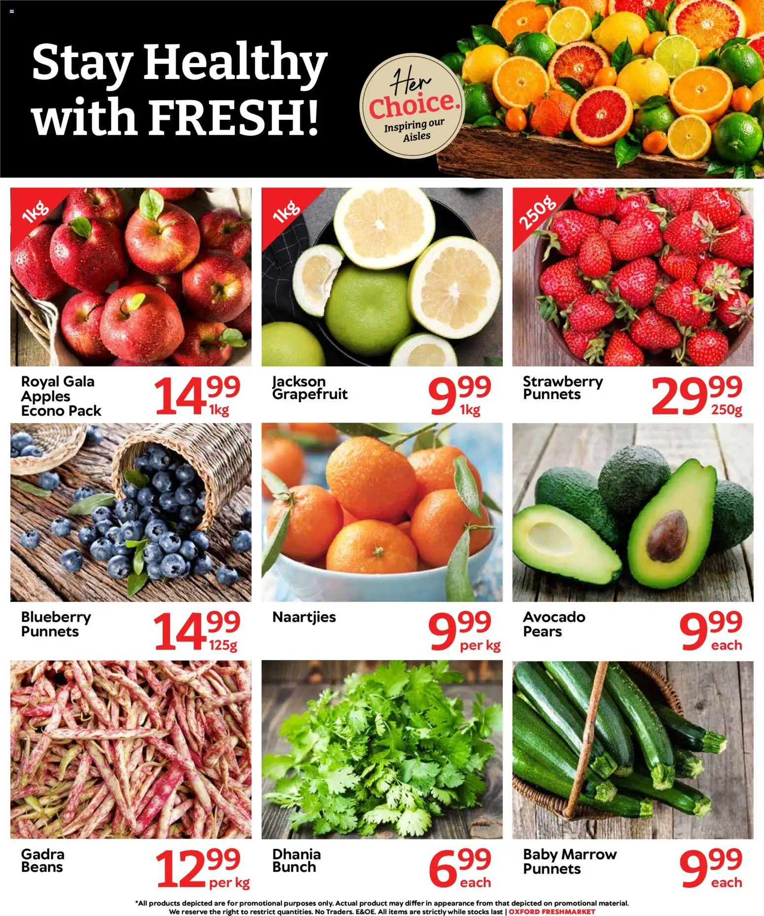 New Oxford Freshmarket catalogue – valid from 05/08/2026 | Page: 5 | Products: Pears, Beans, Apples, Grapefruit