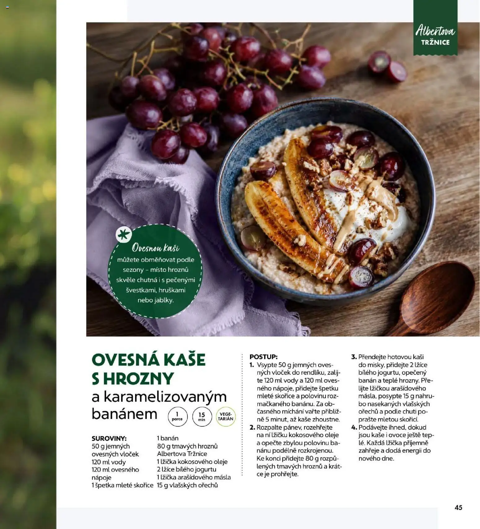 Albert magazín od 01.09.2026 | Strana: 45 | Produkty: Oleje, Ovoce, Nápoje, Kaše