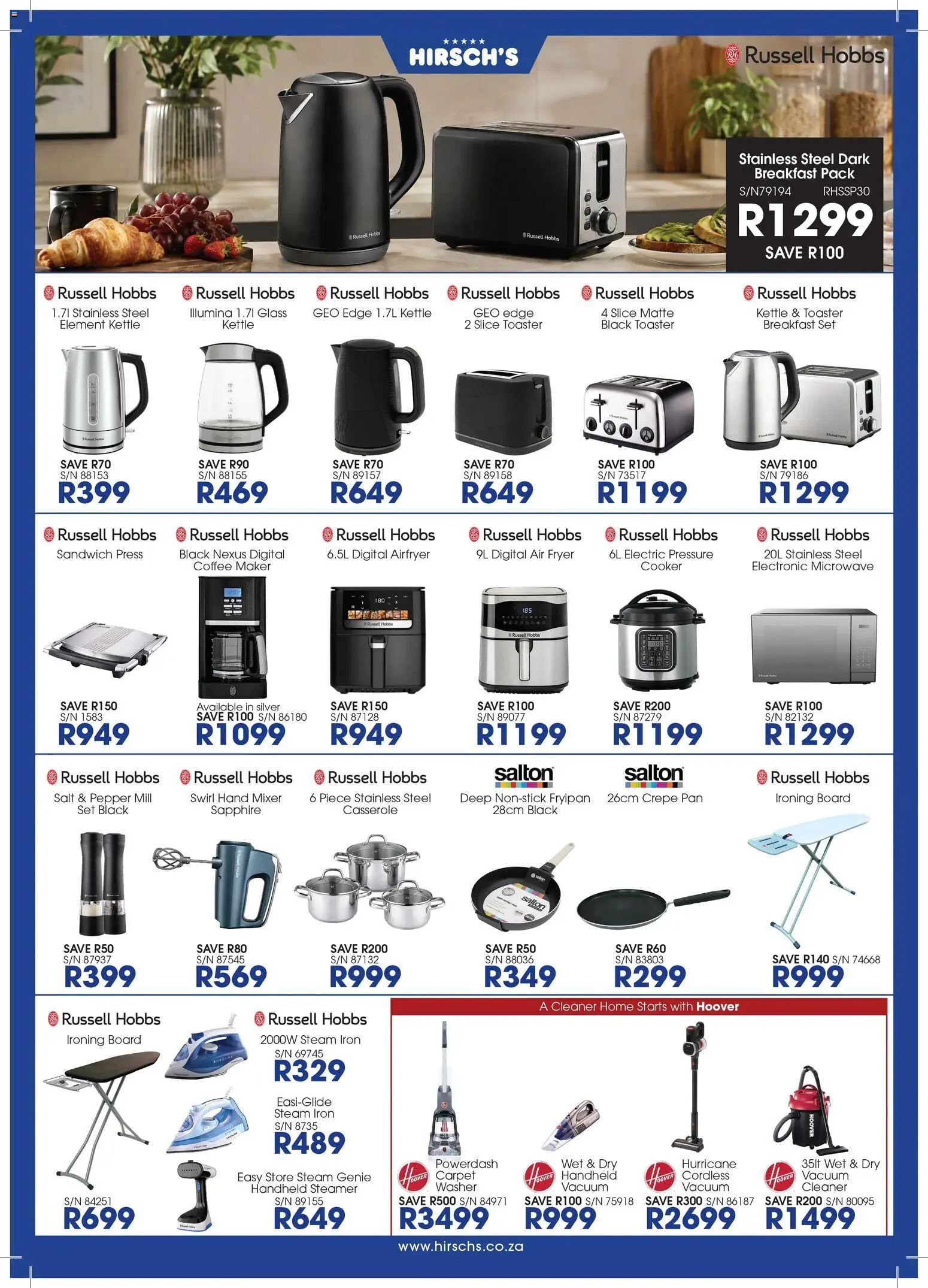 New Hirsch's catalogue – valid from 21/08/2026 | Page: 39 | Products: Vacuum cleaner, Toaster, Fryer, Cooker