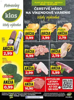 Klas leták platný od 06.07.2026 | Strana: 29 | Produkty: Saláma, Brokolica, Kurča