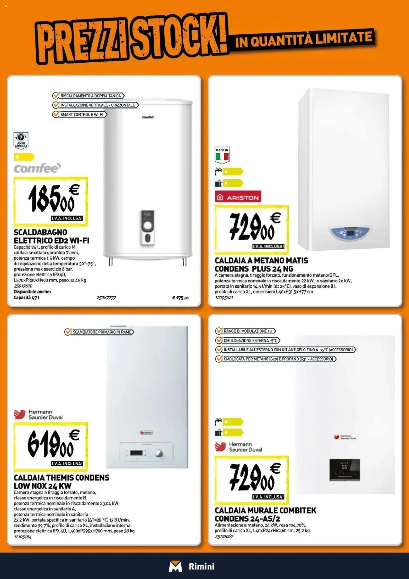 Nuovo TECNOMAT catalogo Rimini dal 27/08/2026 > offerte anteprima 🛍️ | Pagina: 7 | Prodotti: Scaldabagno, Tanica, Rame, Vaso