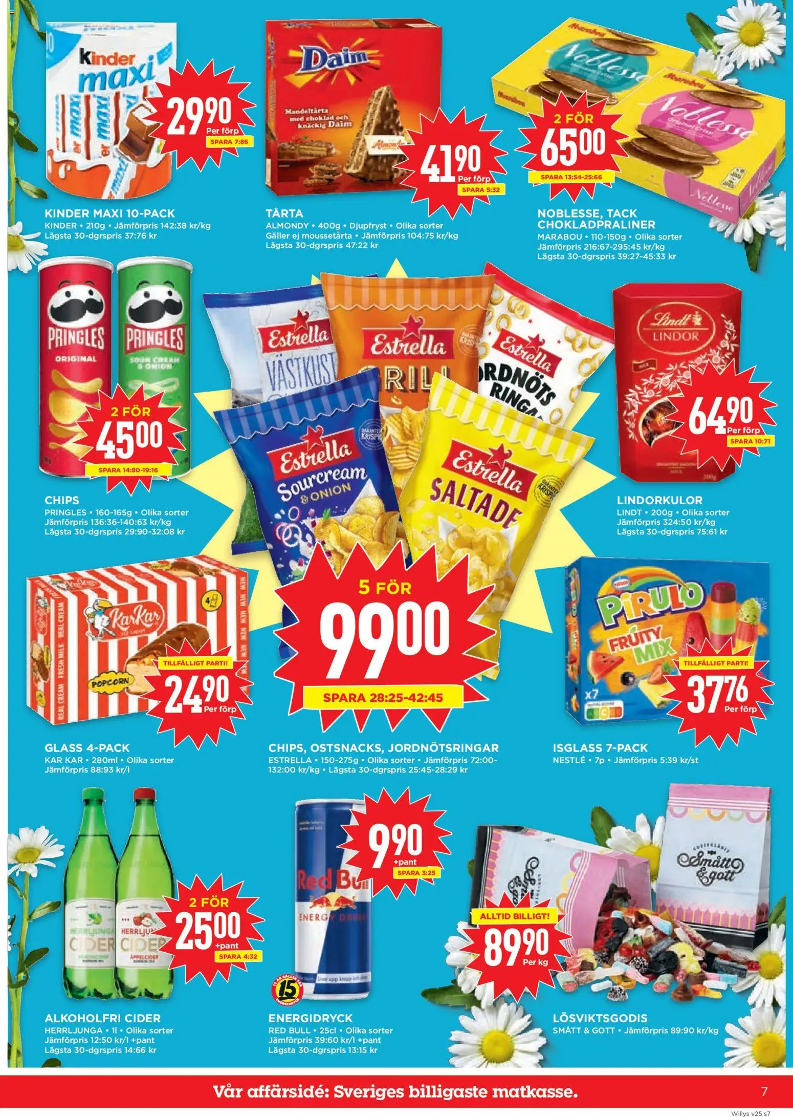 Willys reklamblad aktuell från 15.06.2026 | Sida: 7 | Produkter: Galler, Cider, Isglass, Glass