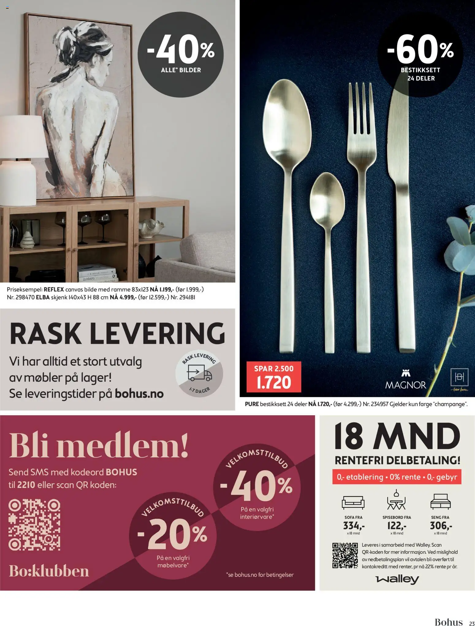 {H1} | Side: 23 | Produkter: Ved, Spisebord, Seng, Sofa