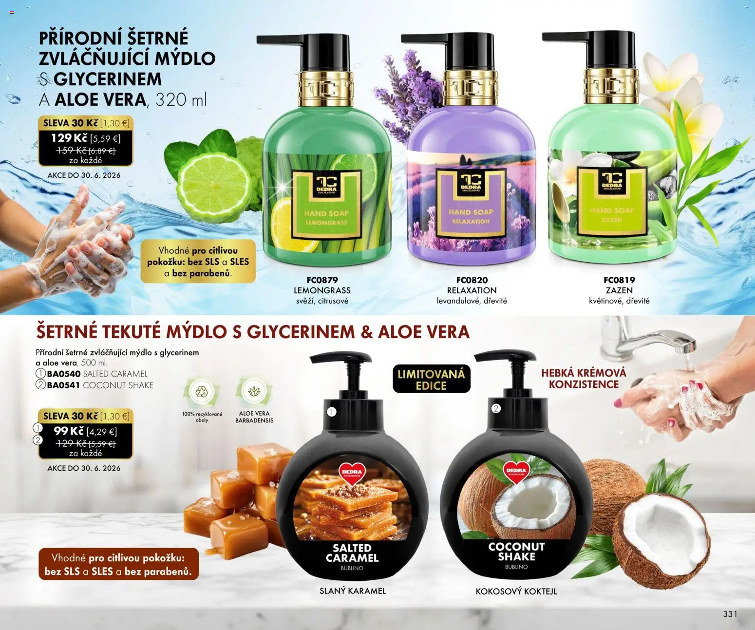 Nové Dedra akcie – leták je platný od 01.06.2026 | Strana: 31 | Produkty: Mydlo