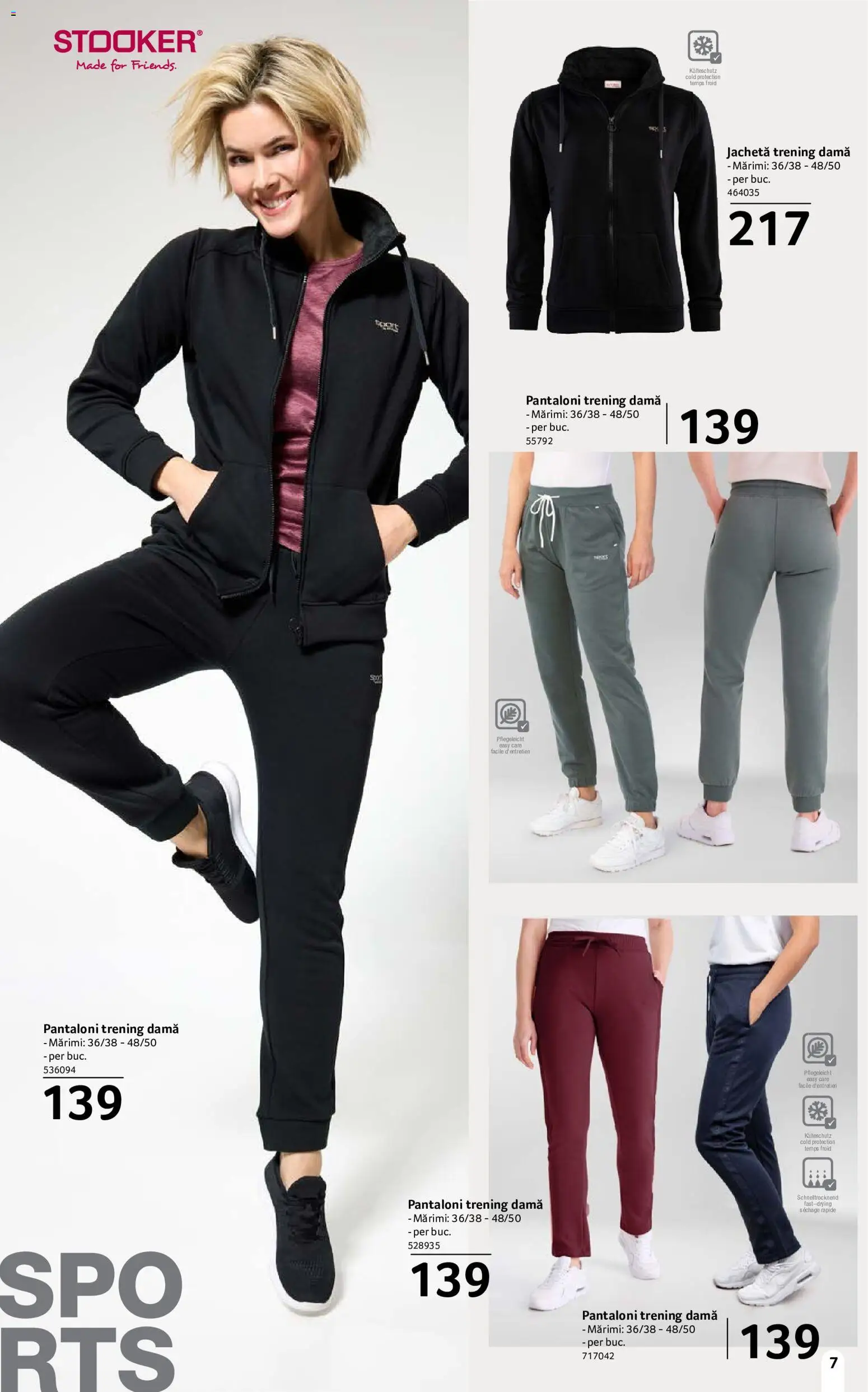 Noul catalog Selgros – valabil de la 18.09.2026 | Pagină: 7 | Produse: Jachetă, Trening, Pantaloni