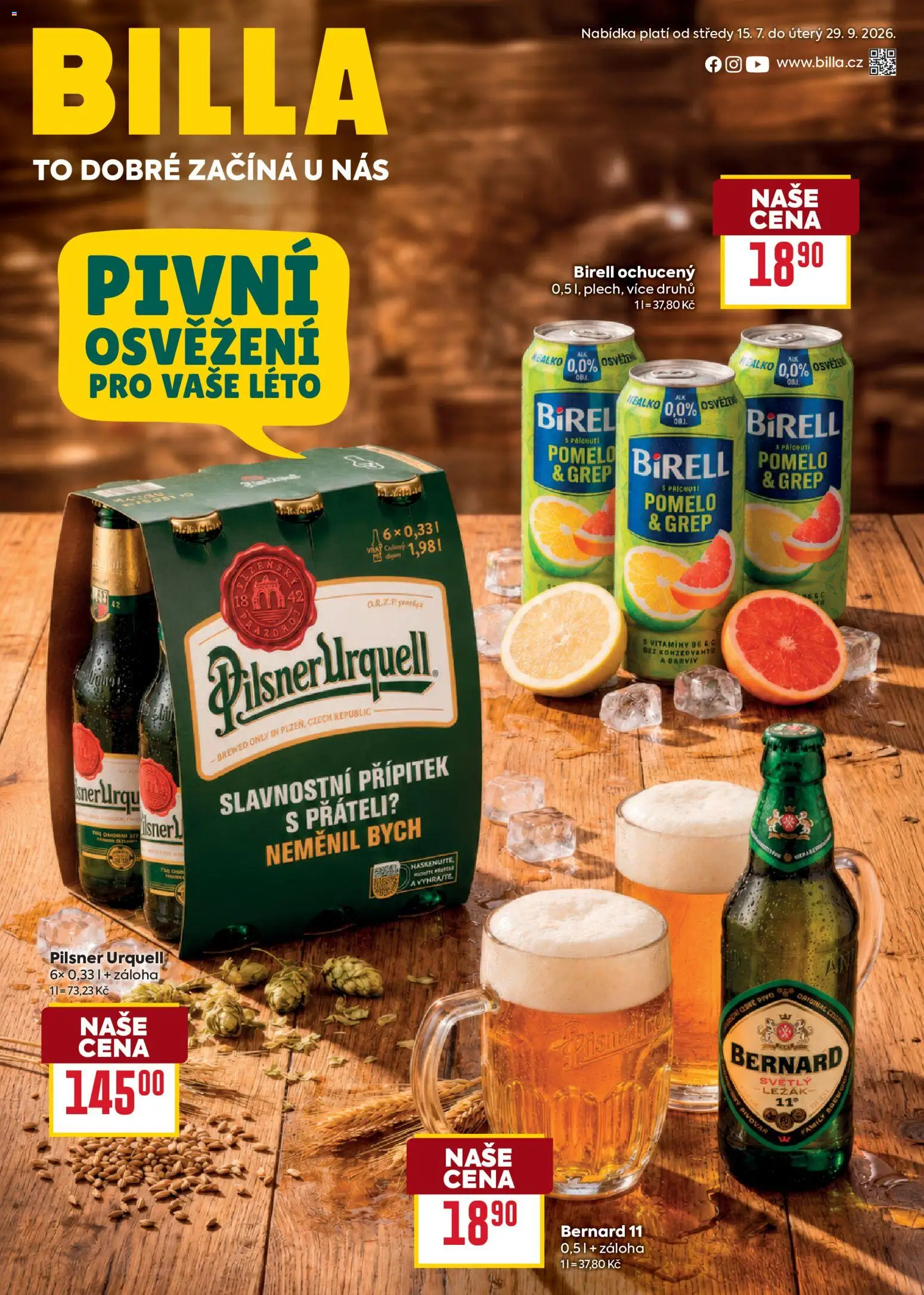 Billa leták od 15.07.2026 + Akce příští týden catalogue cover