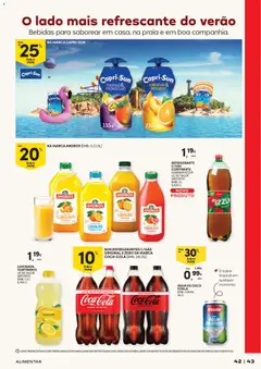 Pré-visualização Continente - Férias de Verão  Abre espaço para a distração válido de 23/06/2026 | Página: 43 | Produtos: Agua, Refrigerante, Sumo, Açúcar