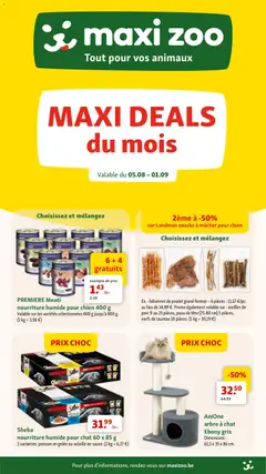 Maxi Zoo publicité - Voorbeeld van een folder van , geldig van 05/08/2026