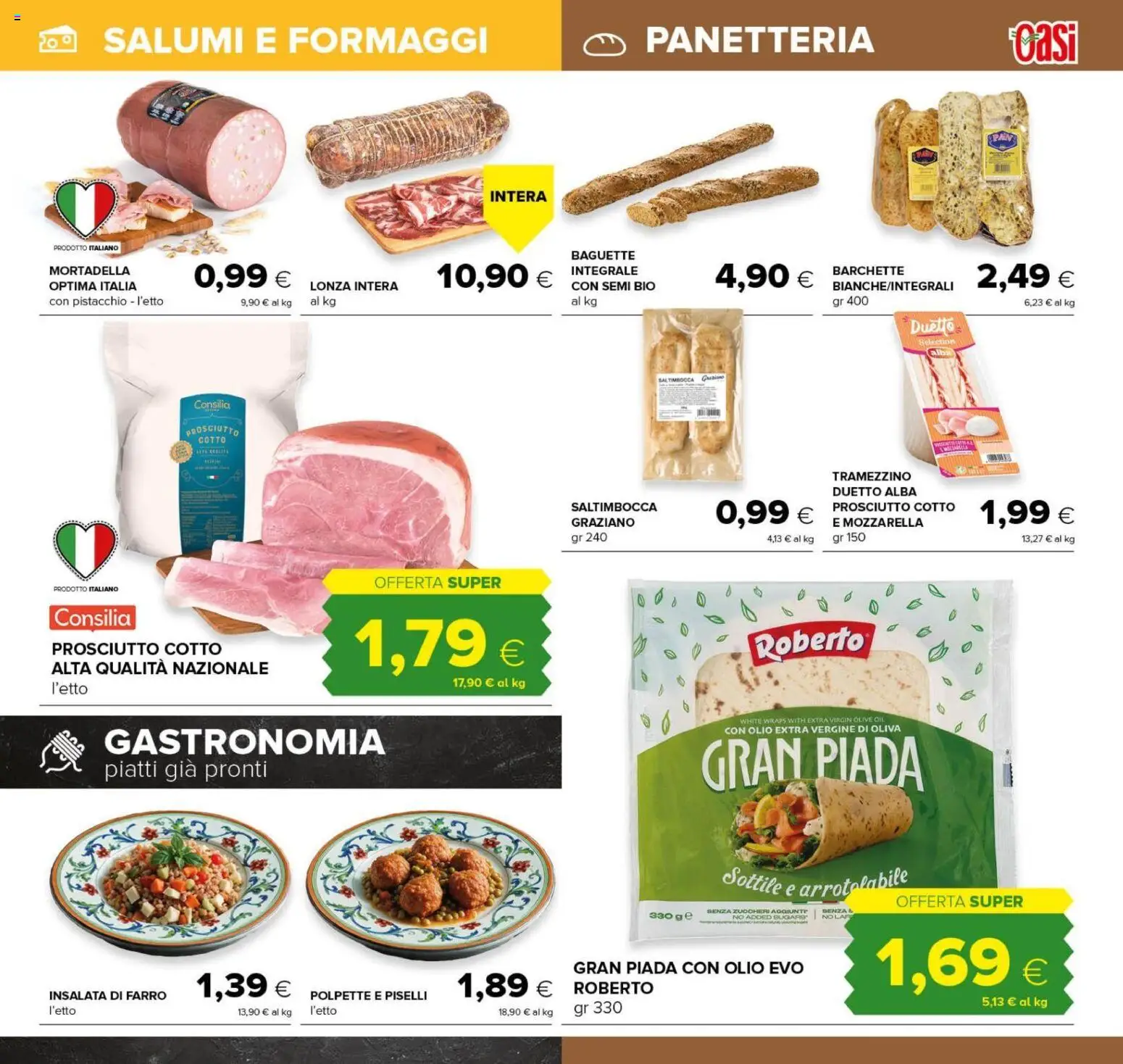 Volantino Oasi del 04/09/2026 | Pagina: 11 | Prodotti: Insalata, Olio, Piselli, Mortadella