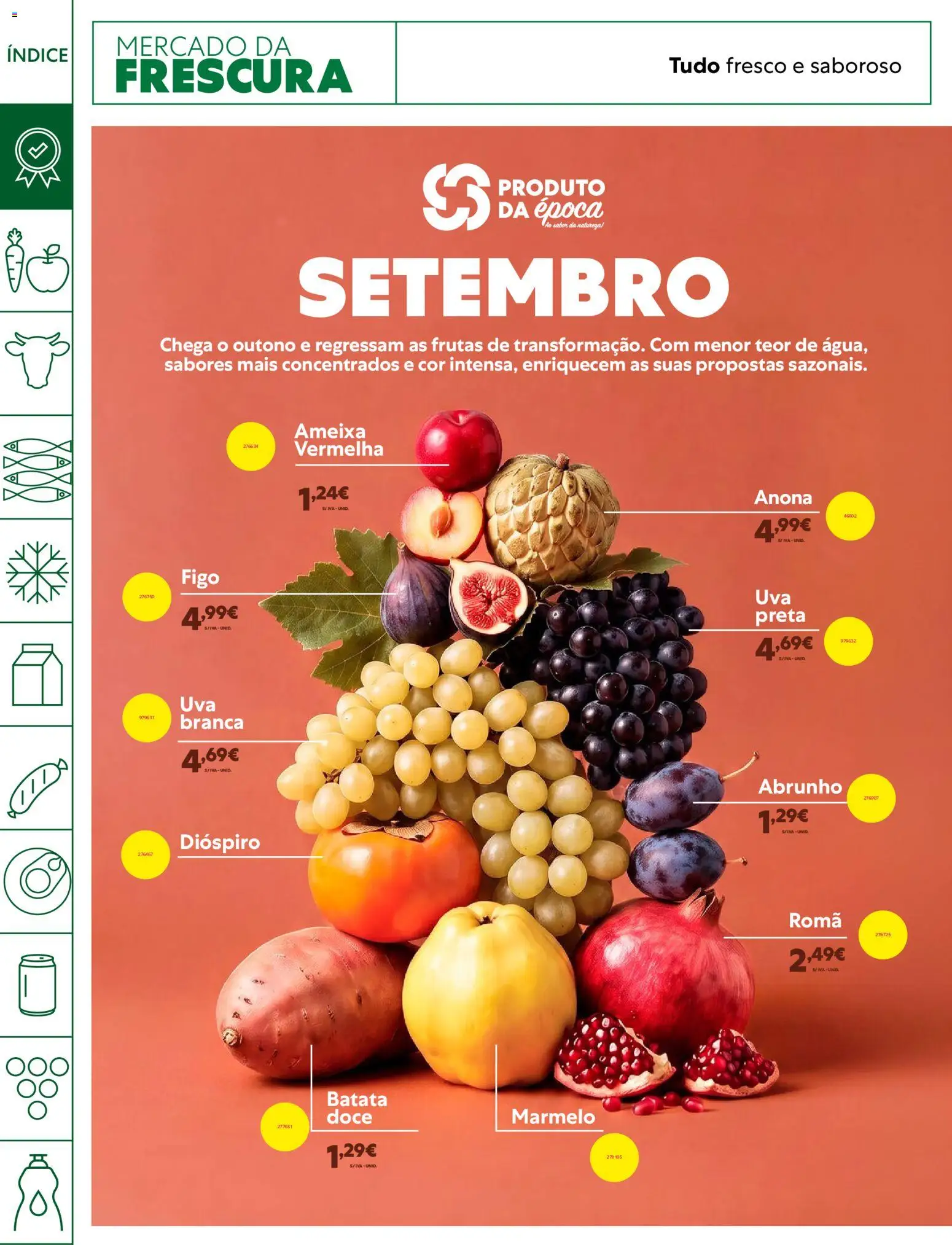 Recheio Horeca │ válido de 01/09/2026 | Página: 2 | Produtos: Batata, Romã, Dióspiro, Frutas