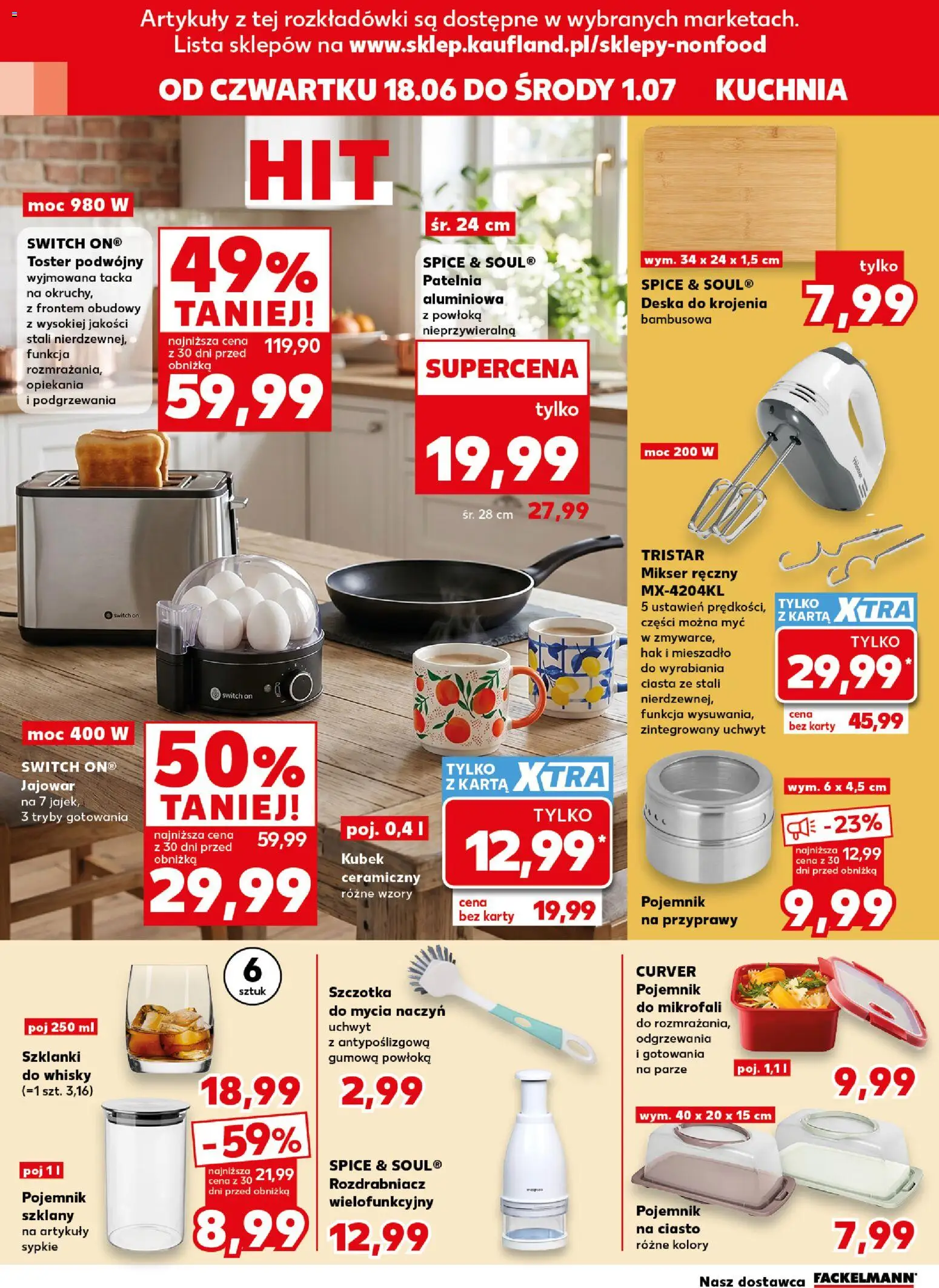 Kaufland Polsko leták - Złap okazje od 18.06.2026 | Strana: 18 | Produkty: Whisky, Switch On, Karty