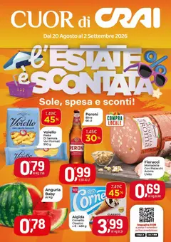 Anteprima del volantino CRAI volantino Cuor di Crai Valmontone valido a partire dal 20/08/2026