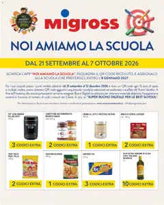Anteprima del volantino Migross volantino Noi Amiamo la Scuola valido a partire dal 21/09/2026