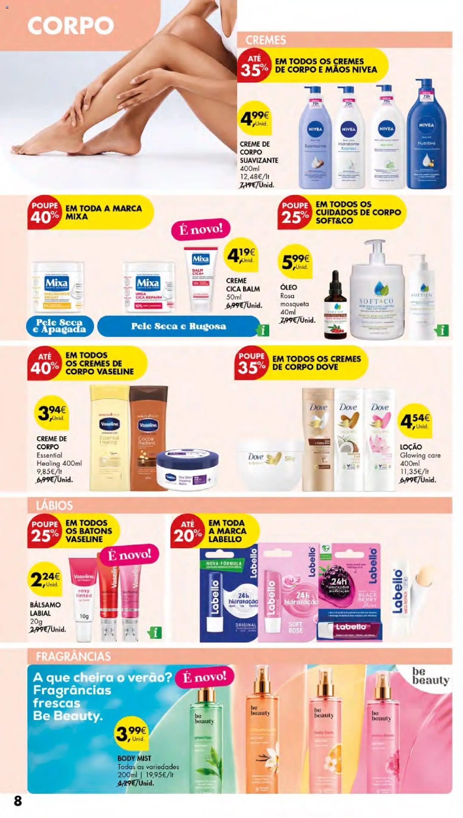 Pingo Doce Cuidados Pessoais e para o Lar │ válido de 24/09/2026 | Página: 8 | Produtos: Óleo, Creme