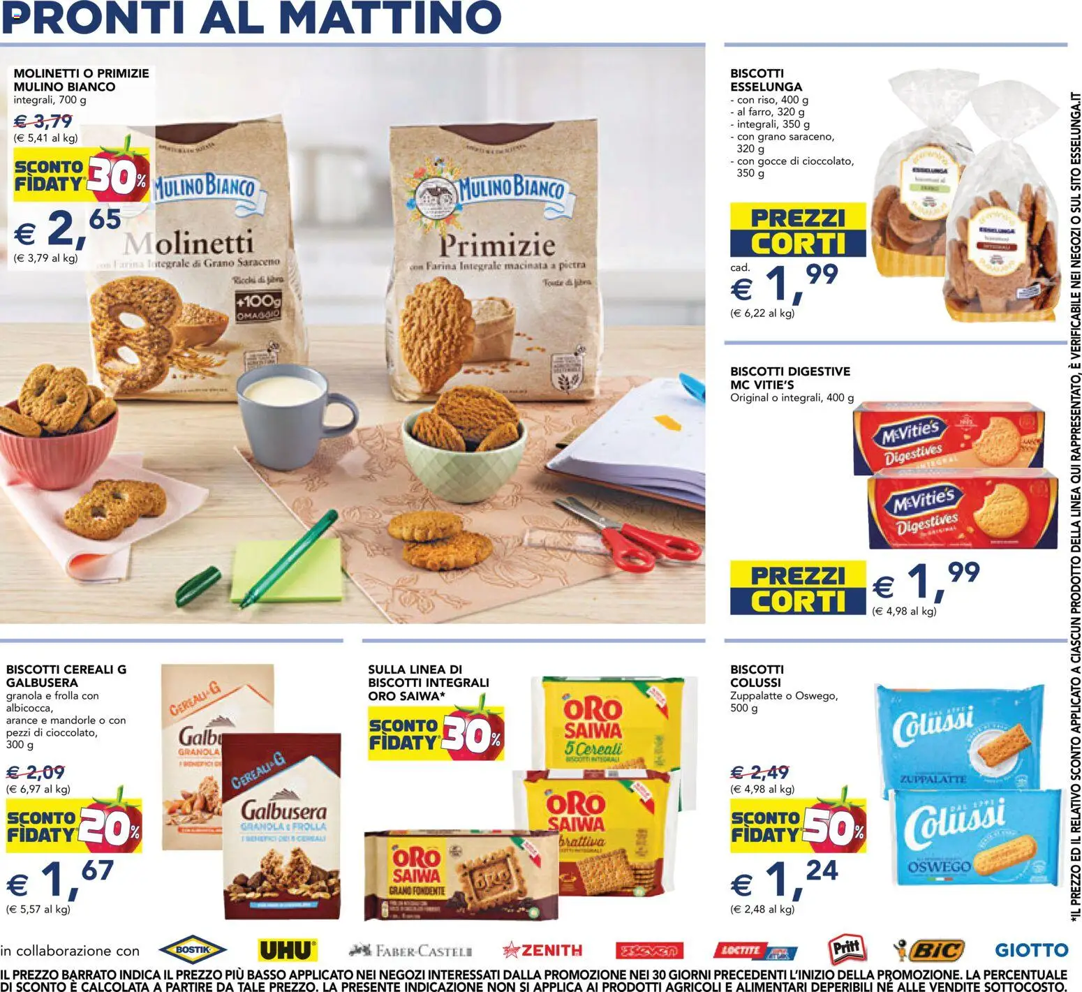 Volantino Esselunga S del 24/08/2026 | Pagina: 16 | Prodotti: Cereali, Mandorle, Farina integrale, Basso