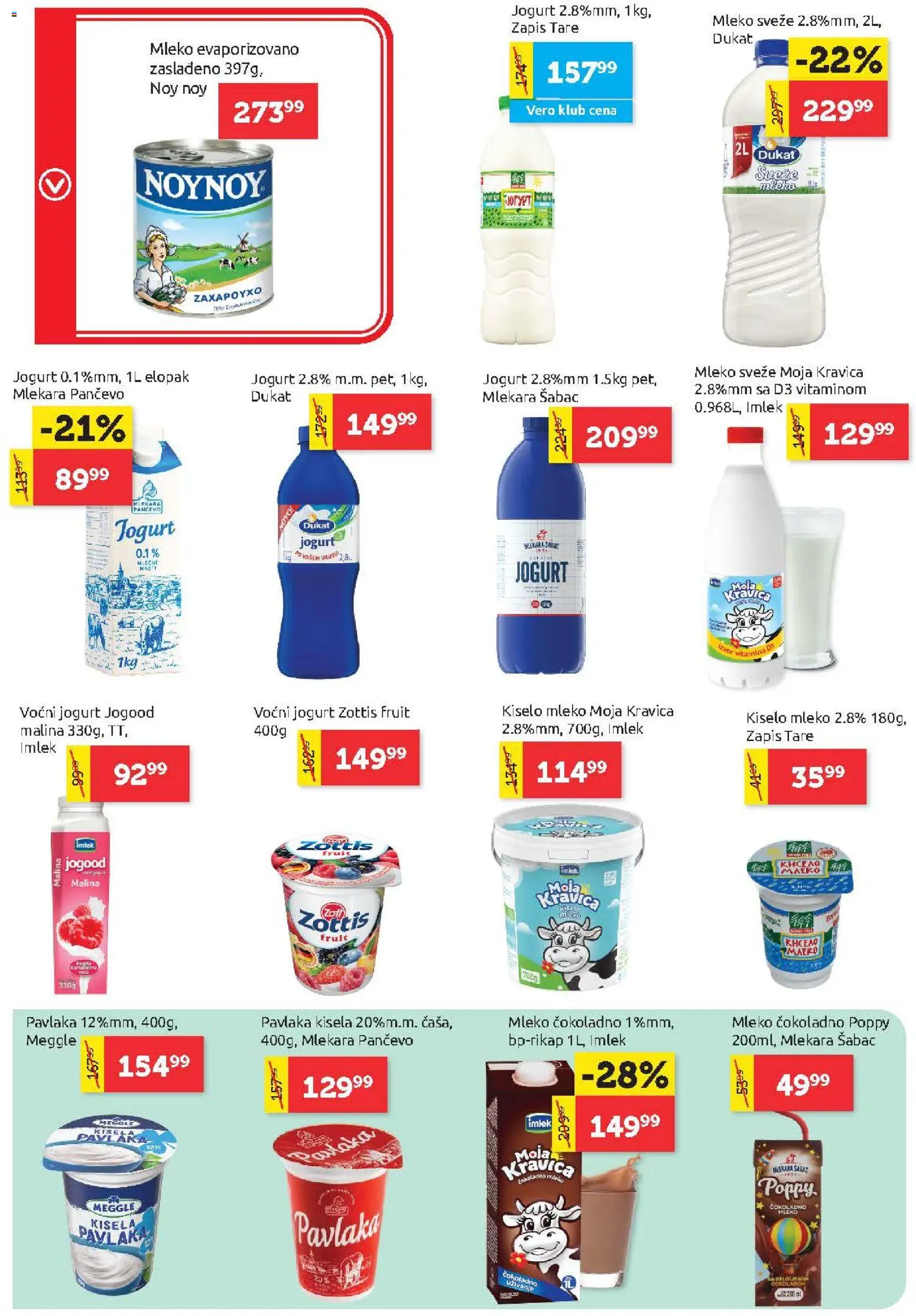 SuperVERO katalog - važi od 29.10.2026 | Strana: 6 | Proizvode: Kisela pavlaka, Kiselo mleko, Mleko, Malina
