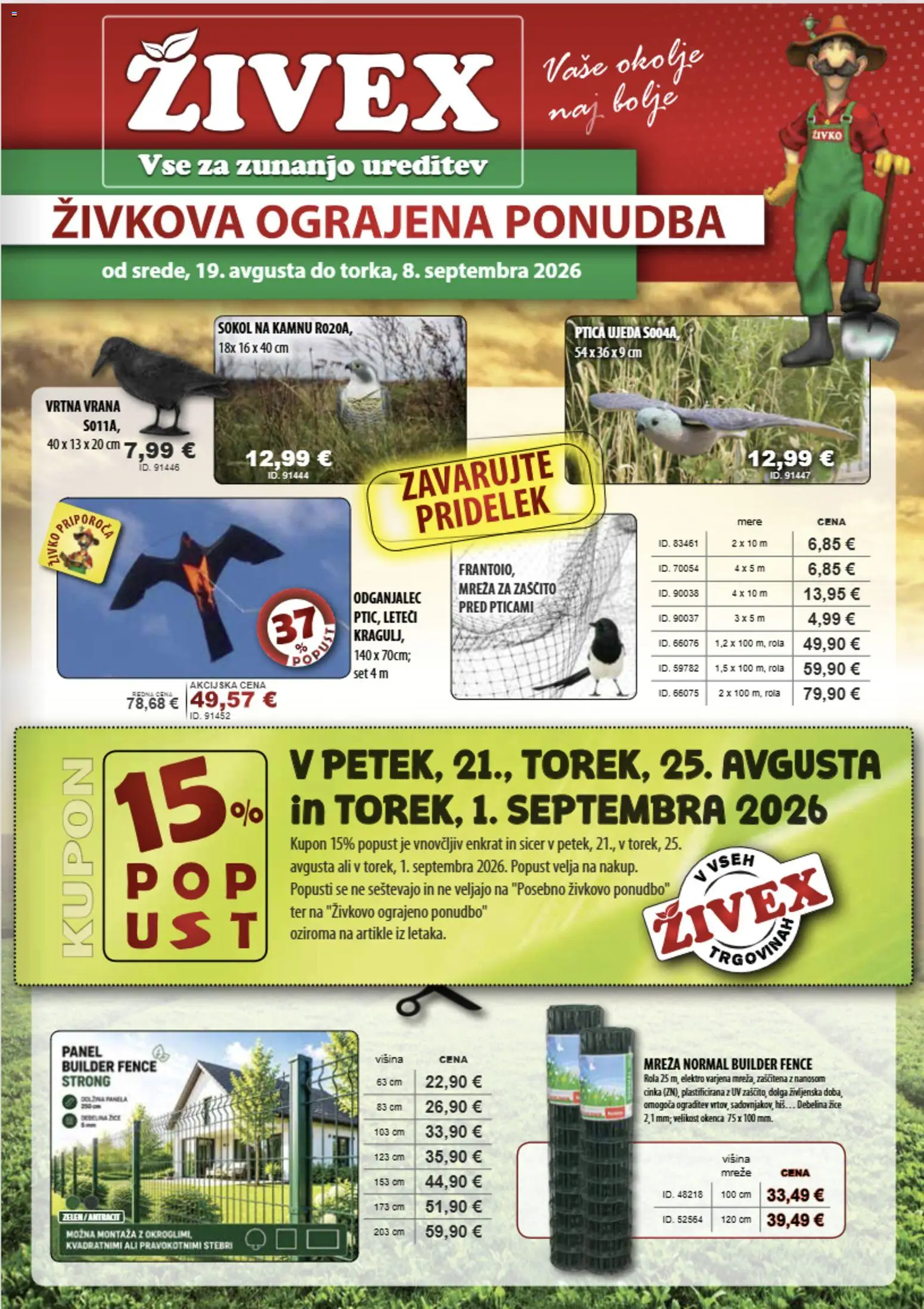 Novi Živex katalog ponudbe – veljaven od 19.08.2026 | Stran: 1