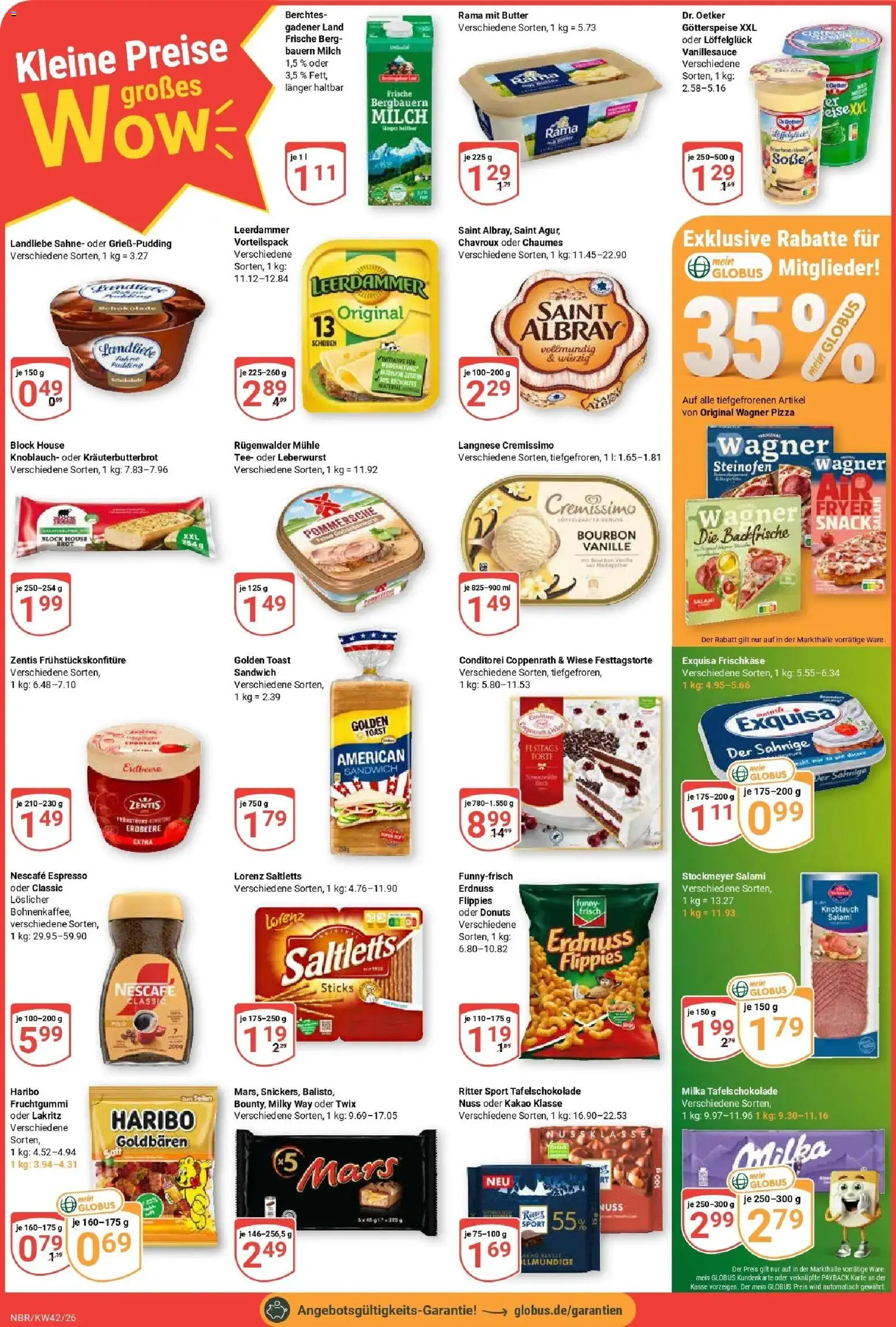 Globus Prospekt Neubrandenburg (ab 12.10.2026) » Angebote online | Seite: 2 | Produkte: Haribo, Milka, Soße, Sahne