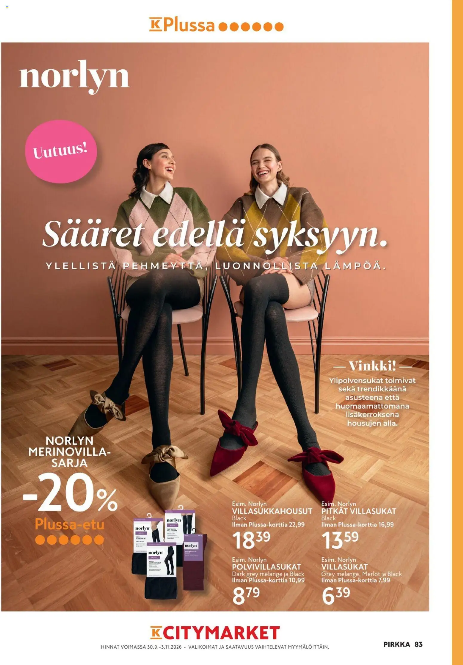 K-Market - Pirkka – voimassa 30/09/2026 alkaen | Sivu: 83