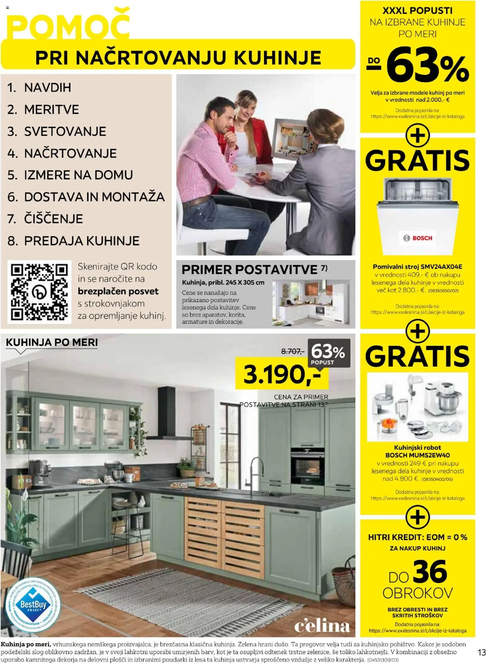 Novi XXXL Lesnina katalog ponudbe – veljaven od 18.08.2026 | Stran: 13 | Izdelki: Pomivalni stroj, Robot, Kuhinja, Zelena