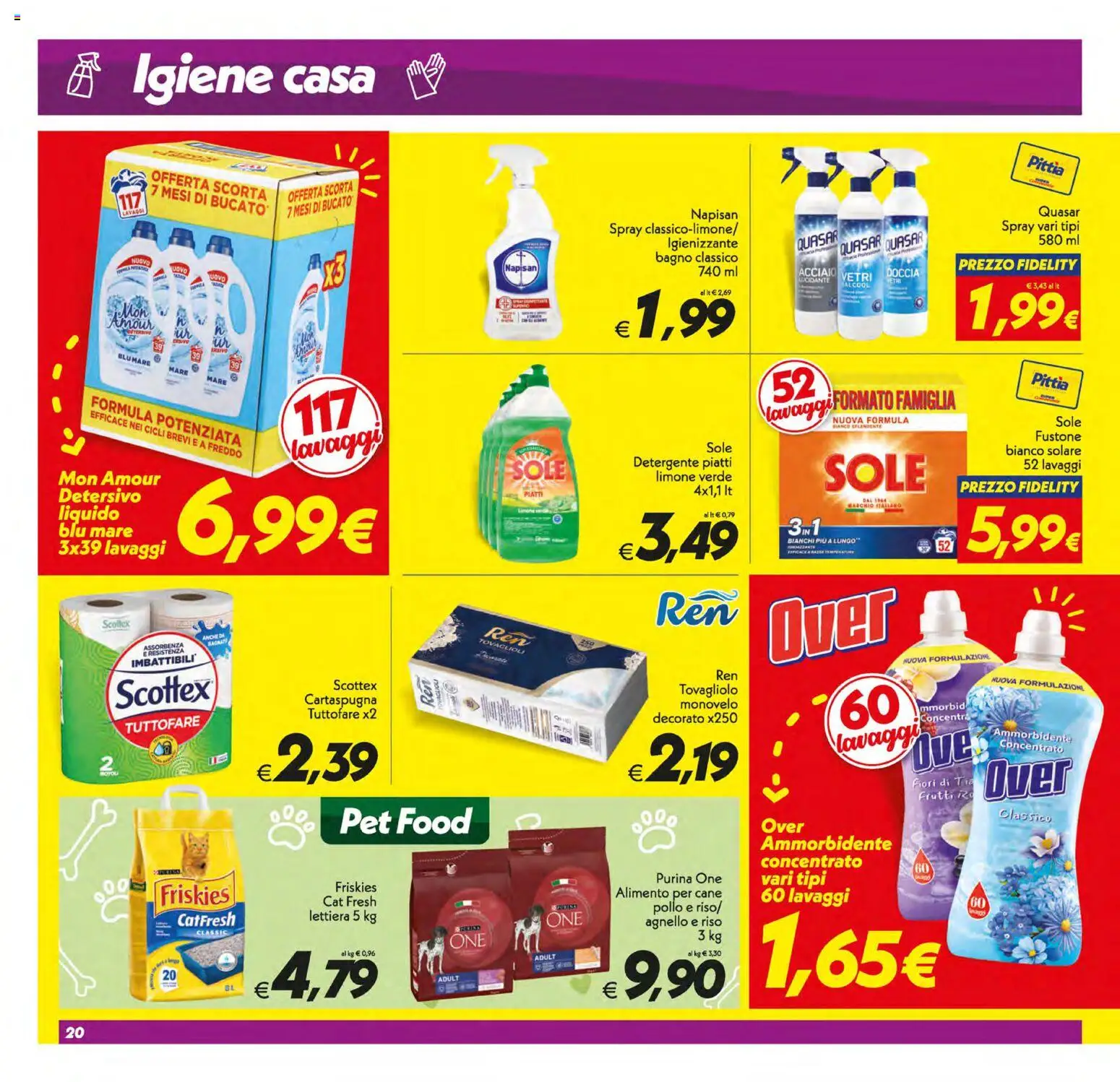 Volantino SuperConveniente del 21/07/2026 | Pagina: 20 | Prodotti: Pollo, Detergente, Agnello, Bagno