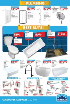 Chamberlain specials catalogue – valid from 01/09/2026 | Page: 7 | Products: Mixer, Towel, Sink, Soap