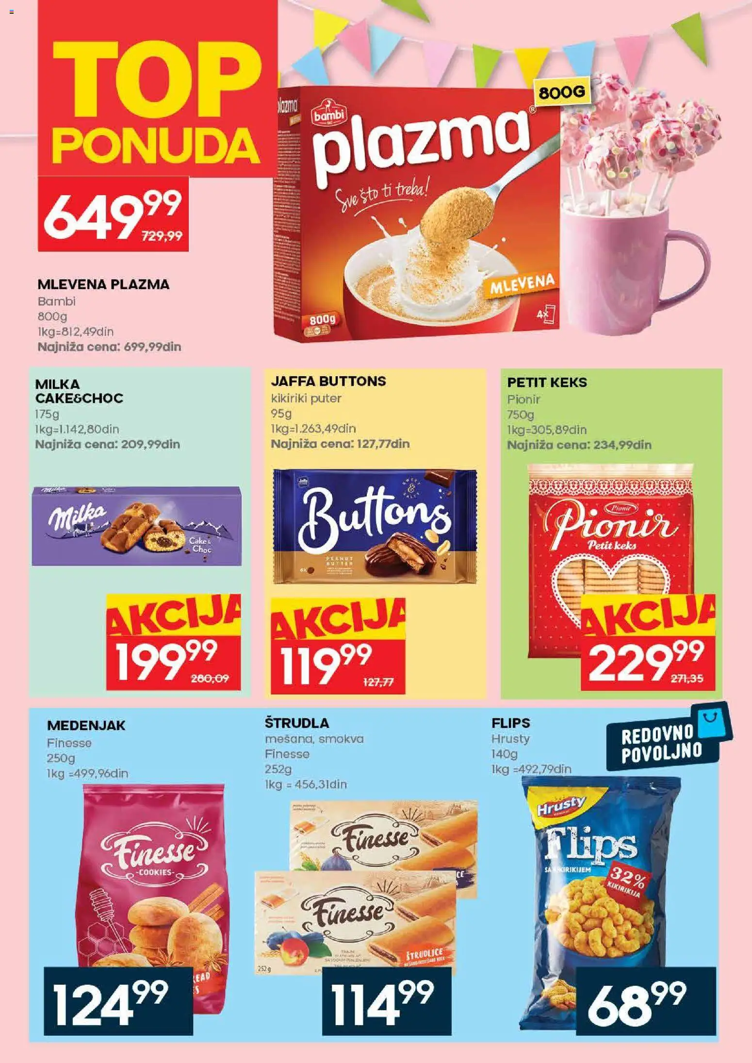 Idea katalog - važi od 04.06.2026 | Strana: 22 | Proizvode: Sto, Mlevena plazma, Plazma, Kikiriki puter