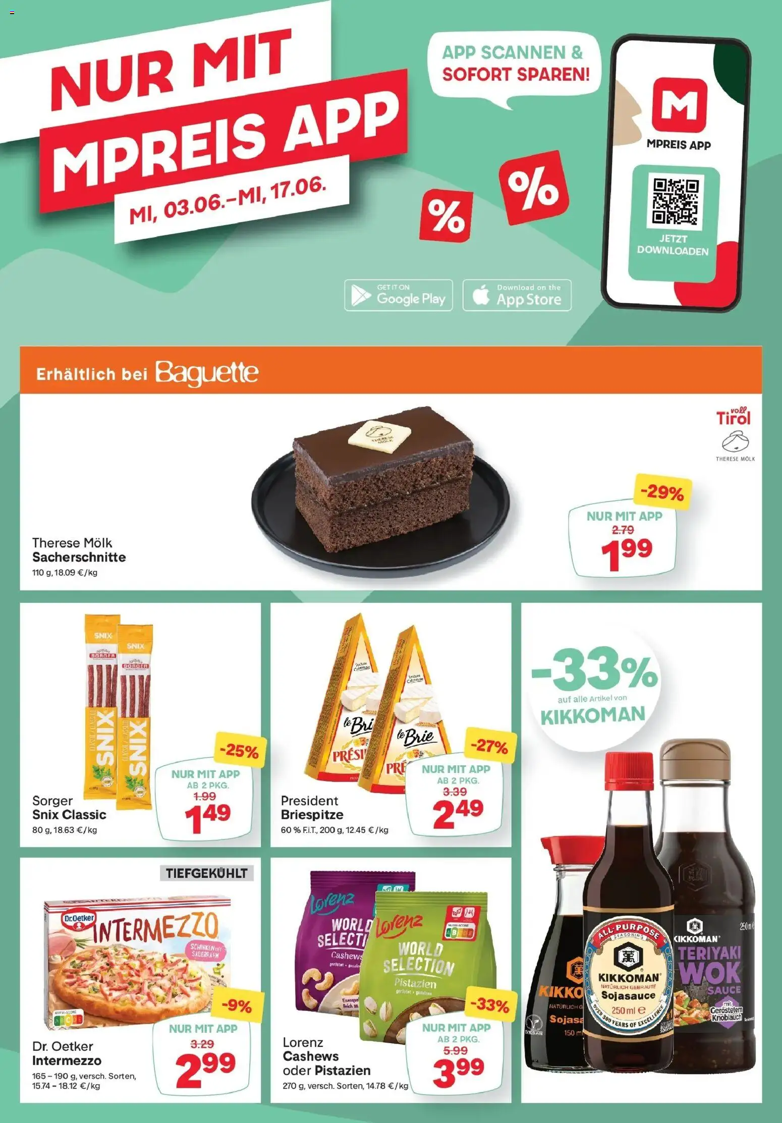 MPREIS Flugblatt gültig ab 03.06.2026 | Seite: 13 | Produkte: Knoblauch, Jääkaappipakastin, Schinken