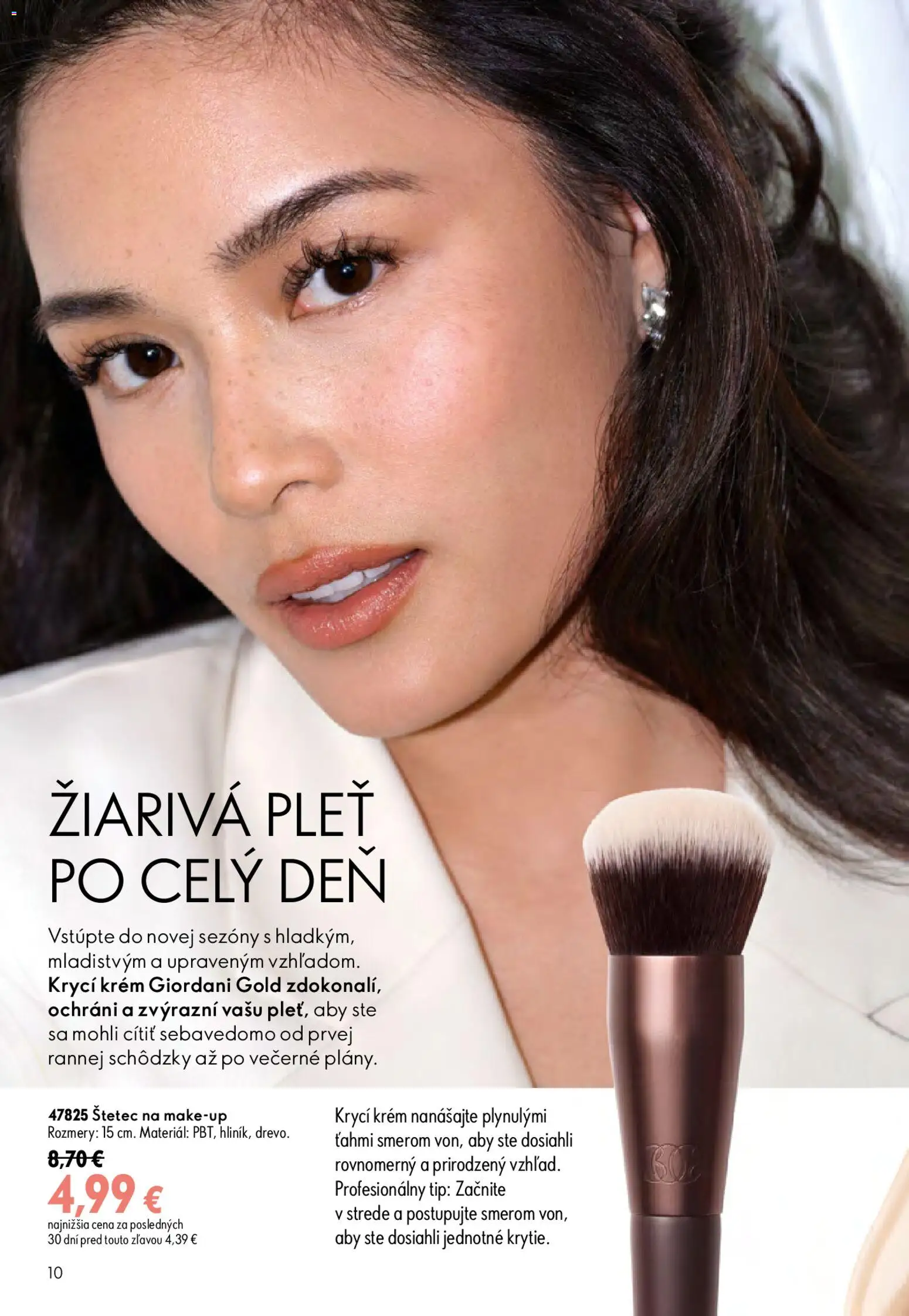 Nové Oriflame akcie – leták je platný od 19.08.2026 | Strana: 10 | Produkty: Štetec, Krém