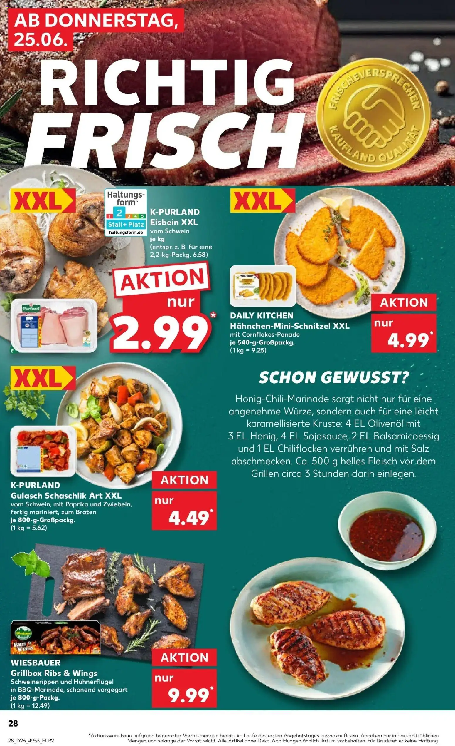 Kaufland Prospekt Bonn – gültig ab 22.06.2026 | Seite: 37 | Produkte: Olivenol, Schnitzel, Salz, Gulasch