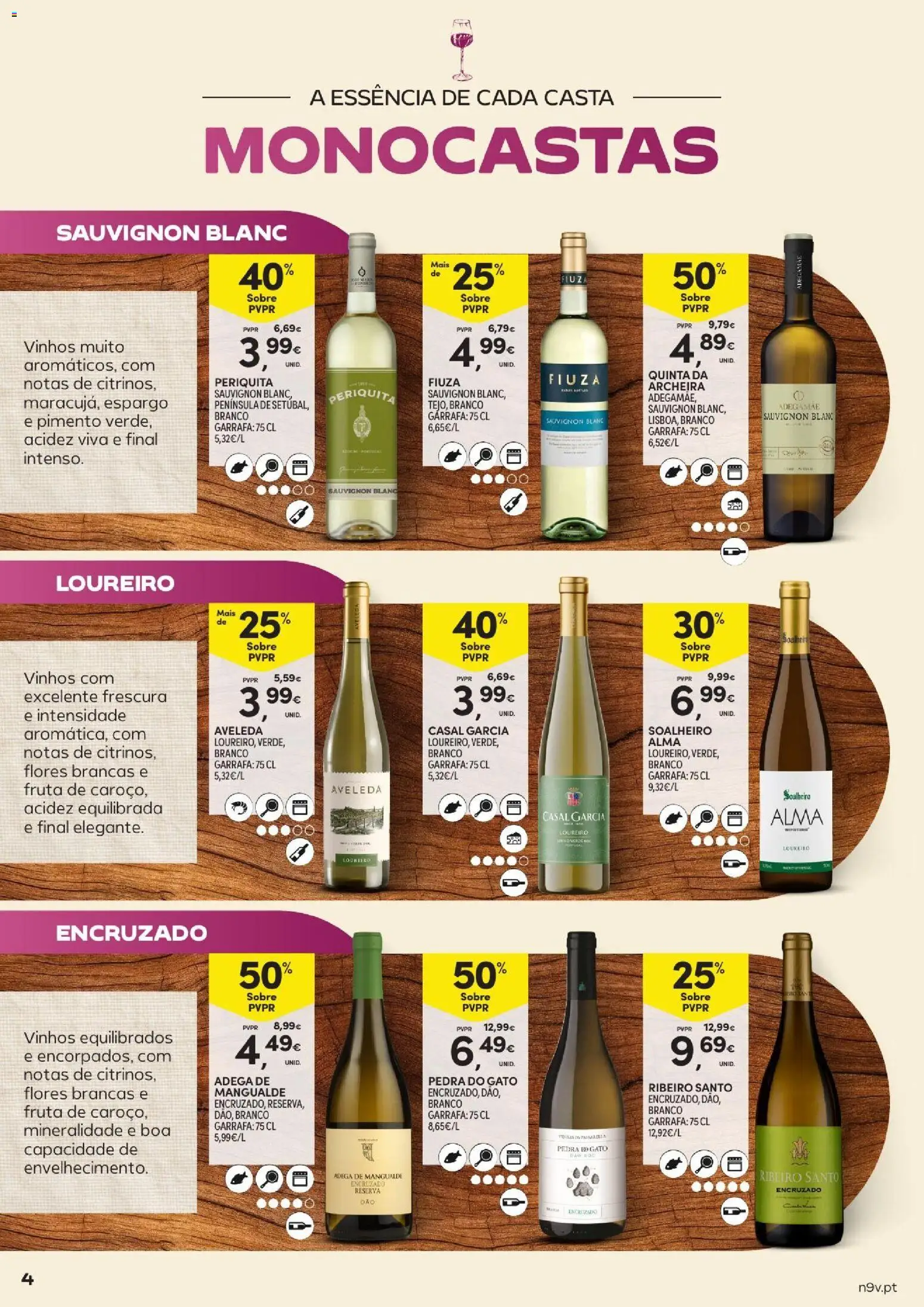 Continente Açores Vinhos, Enchidos e Queijos │ válido de 22/09/2026 | Página: 4 | Produtos: Toner, Flores, Vinho, Pimento