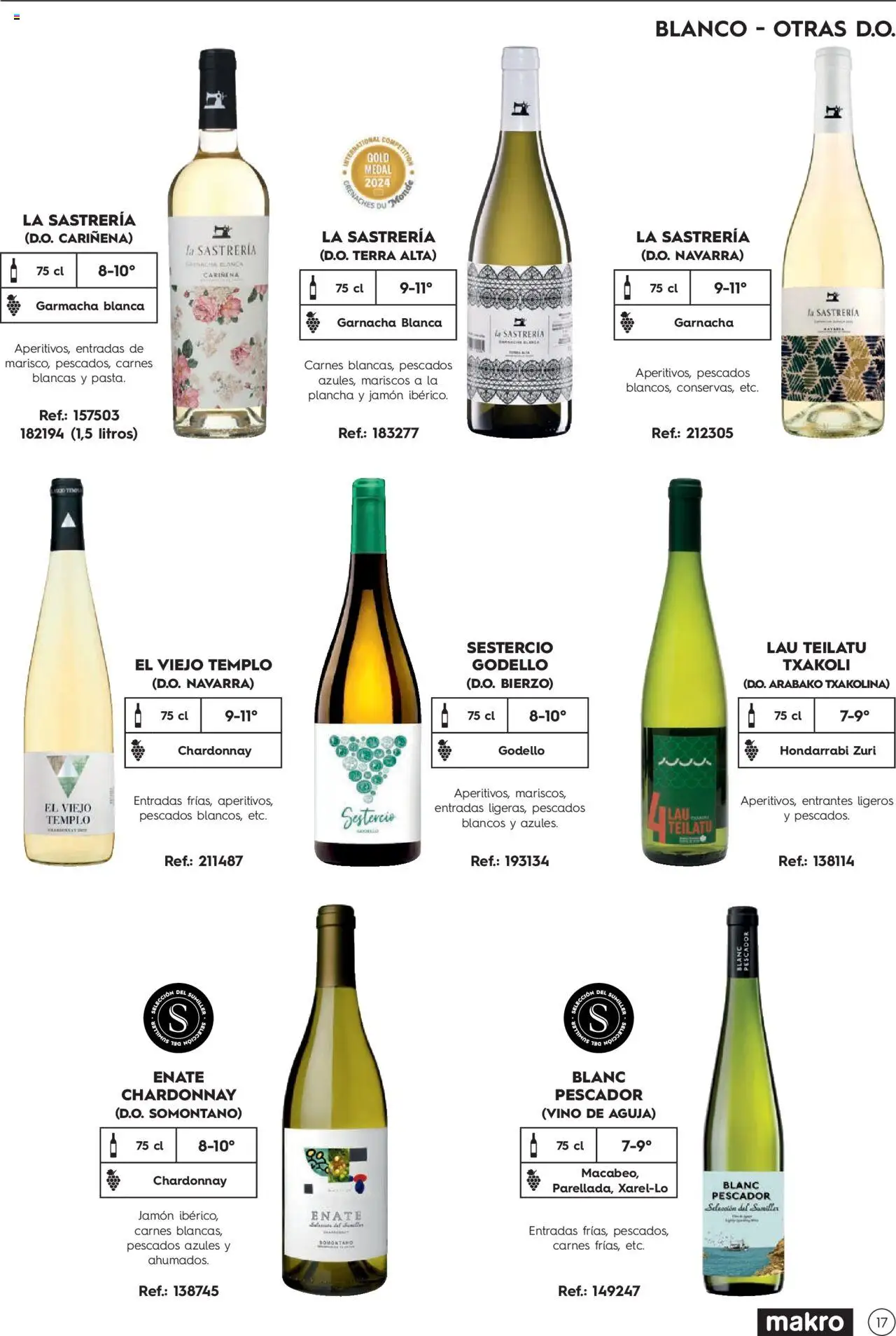 Makro Guia de vinos │ válido desde el 02/01/2025 | Página: 17 | Productos: Jamón, Vino, Plancha