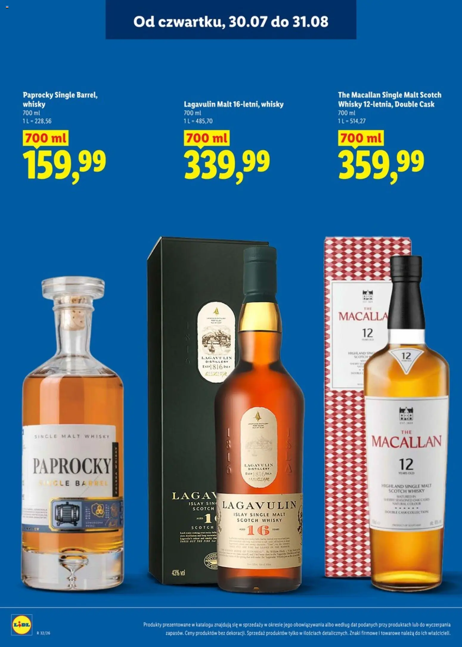 Lidl Katalog alkoholi i win od 30.07.2026 | Strona: 8 | Produkty: Whisky