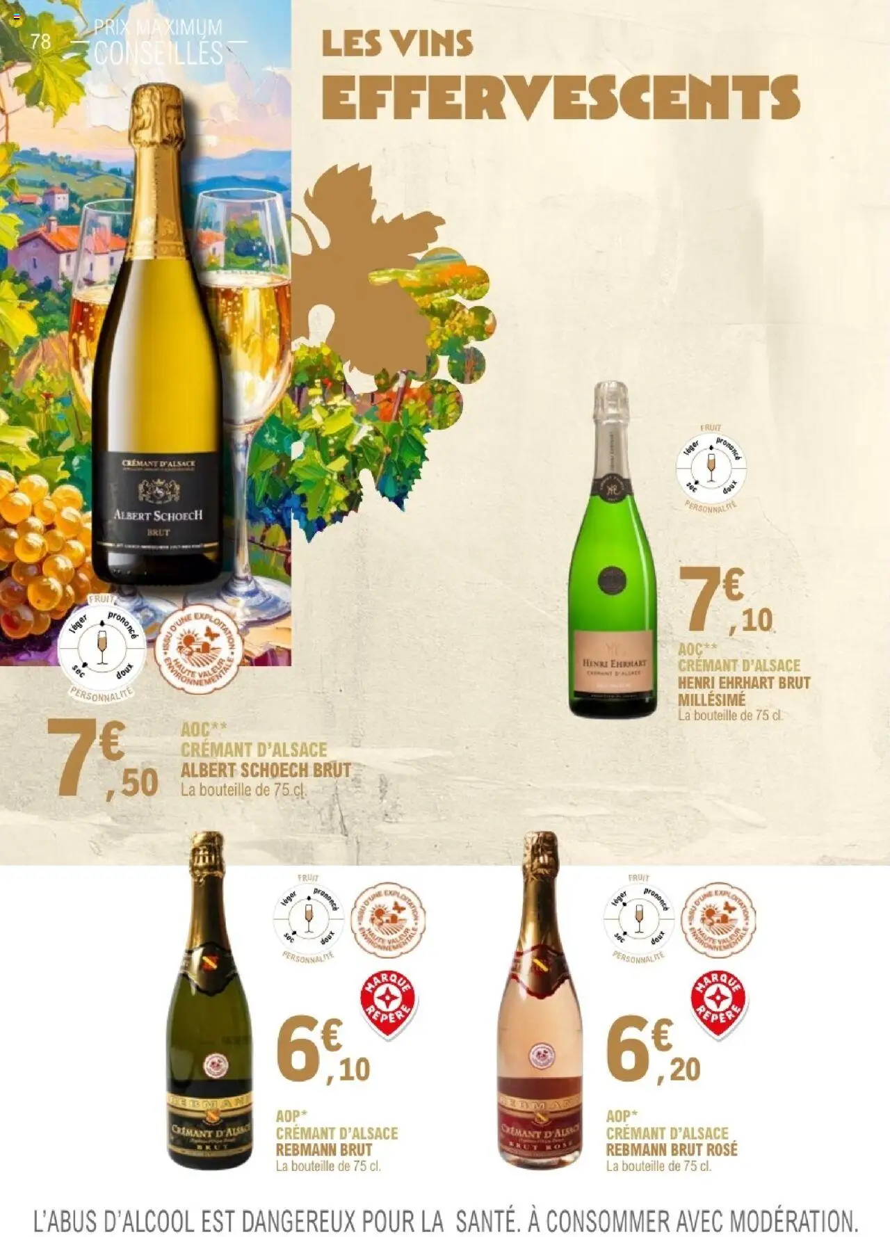 {H1} | Page: 78 | Produits: Crémant, Bouteille, Crémant d'alsace