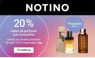 Notino - Förhandsvisning av reklamblad från butik Erbjudanden aktuell från 21/09/2026 | Sida: 1 | Produkter: Parfymer