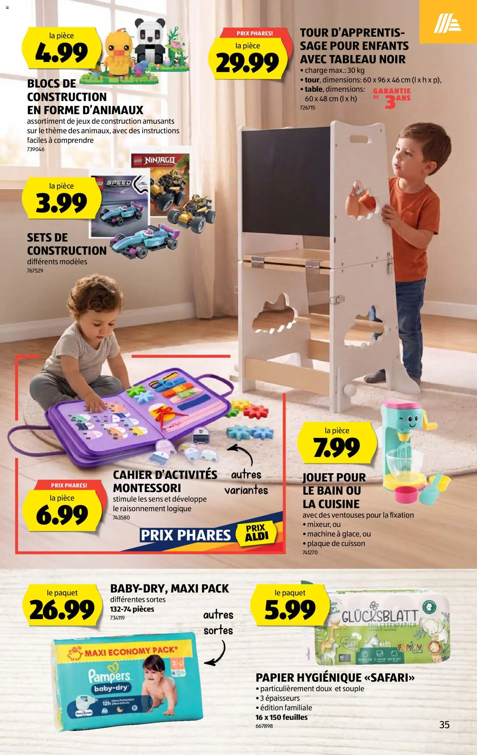 Aldi aktionen FR – gültig ab 03.09.2026 | Seite: 35 | Produkte: Pampers, Toilettenpapier
