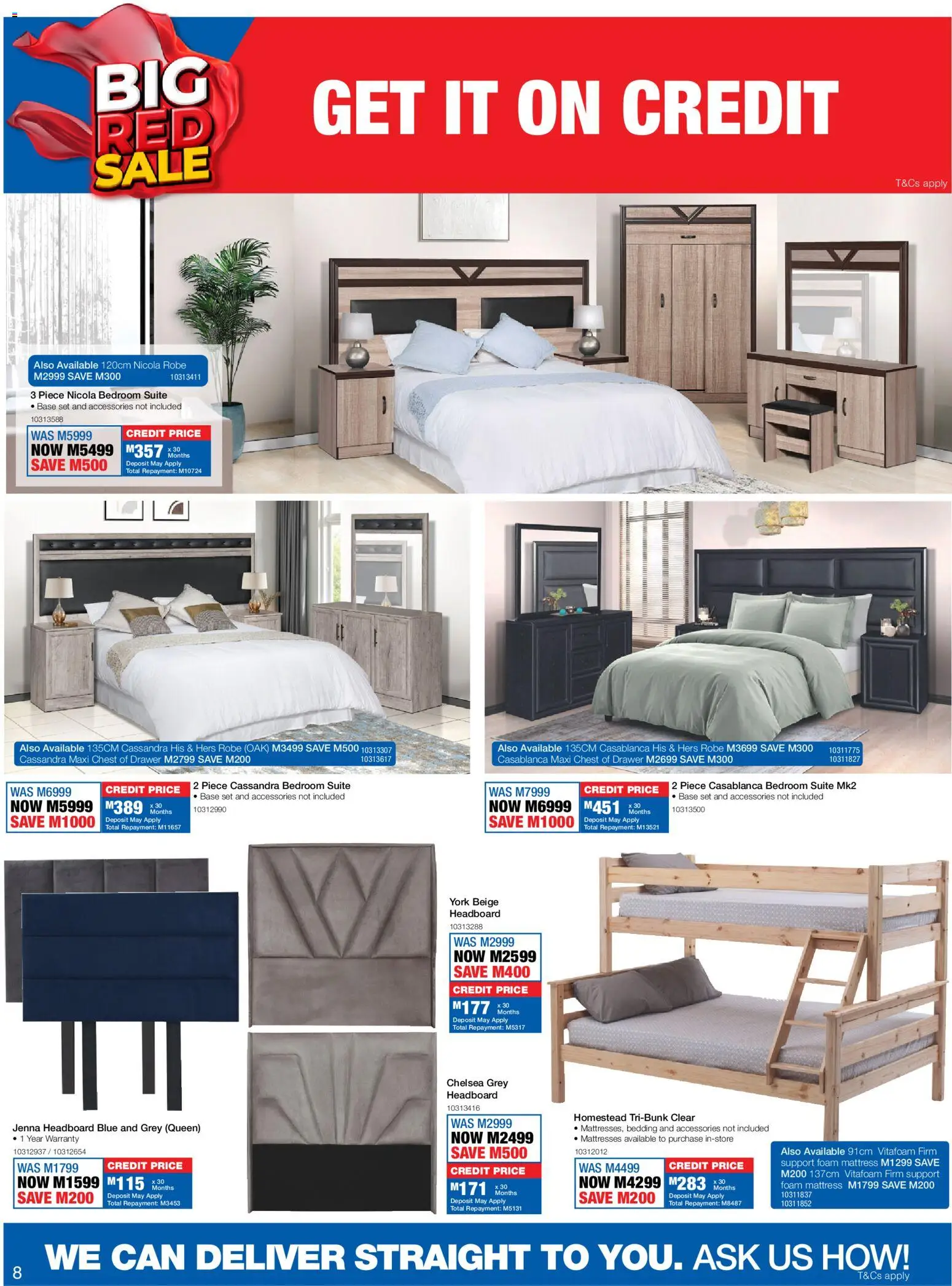 New OK Furniture catalogue – valid from 18.05.2026 | Page: 8 | Products: Headboard, Mattress, Foam
